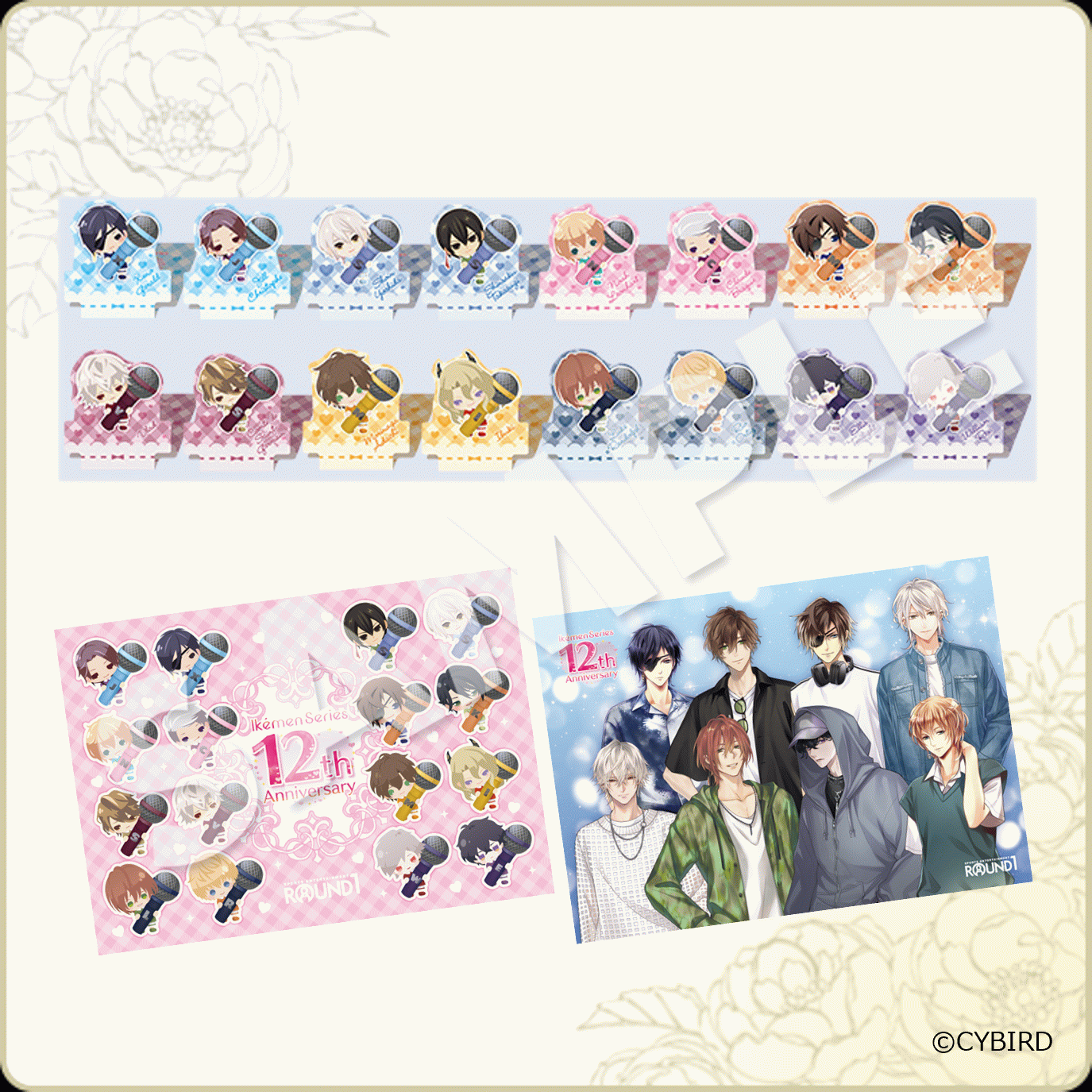 イケメンシリーズ 　 AGF2016 当選品 イラスト入り額縁 クリアファイル イケメンシリーズ AGF2016 当選品 イラスト入り額縁 クリア